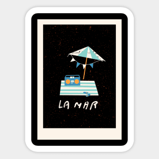 LA MER BEACH DESIGN Sticker